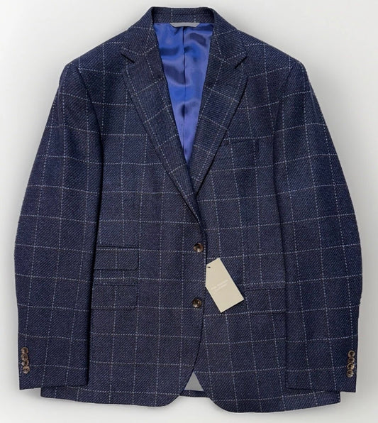 $1895 NEW 46 R VERO UOMO PRIVATE LABEL HANDMADE SPORTCOAT JACKET ITALY WOOL CASHMERE