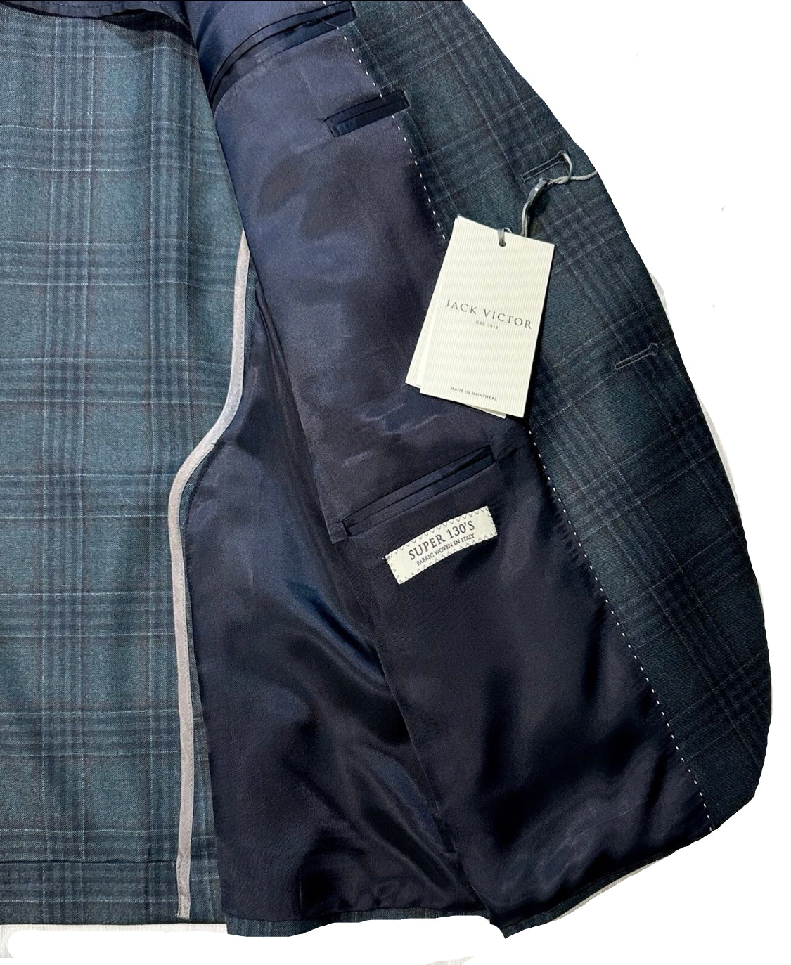 $1995 NEW JACK VICTOR SPORTCOAT JACKET 38 R SUPER 130’S ITALIAN WOOL GREEN 38R