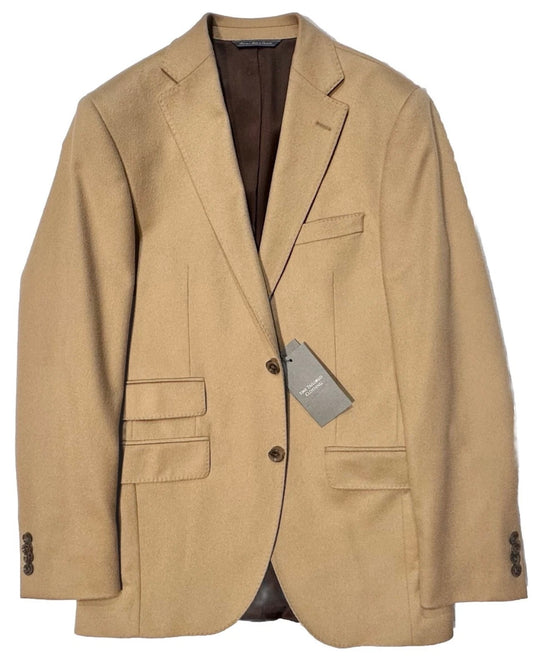 $1950 NEW 38 R 100% CASHMERE HANDMADE SPORTCOAT JACKET 38R CREAMY CAMEL TAN