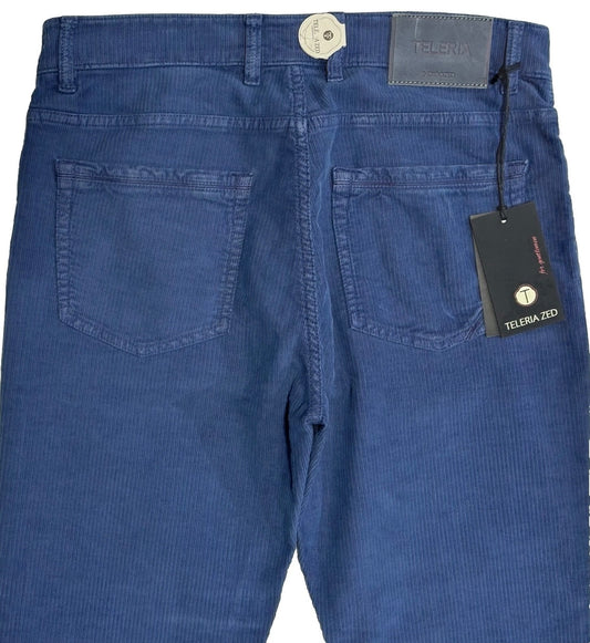 $325 NEW 34 TELERIA ZED ITALY JEANS CUT 5 POCKET PANTS SOFT VINTAGE WASH CORDUROY