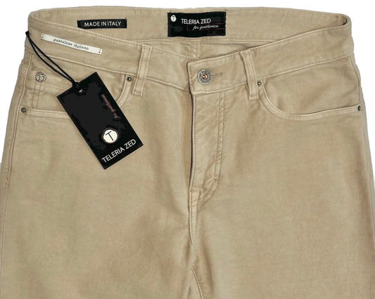 $325 NEW 40 39 TELERIA ZED VERO UOMO ITALY JEANS CUT 5 POCKET PANTS VINTAGE WASH