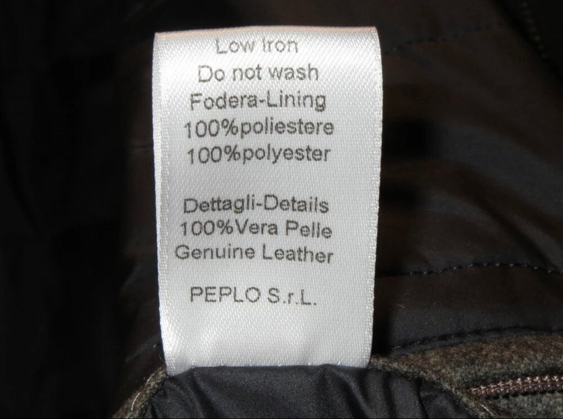 $3250 NEW EU 58 XXL LUCIANO BARBERA COAT WOOL LEATHER JACKET WATER REPELLENT TAN