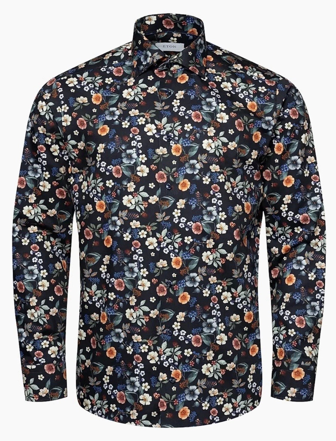 $395 NEW ETON DRESS SHIRT M 15.5 39 CONTEMPORARY FIT FLORAL MENS