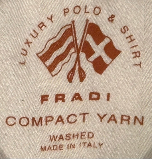 $495 NEW FRADI ITALY FLANNEL DRESS SHIRT XXL 18.5 EU 46 HANDMADE WASHED COMPACT YARN COTTON