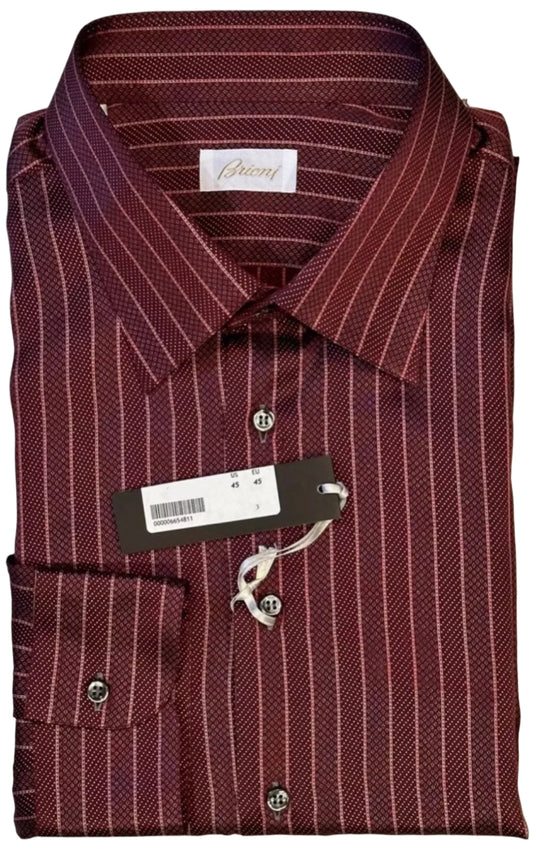 $2350 NEW BRIONI SILK SHIRT XXL V 44/45 17.5 17.75